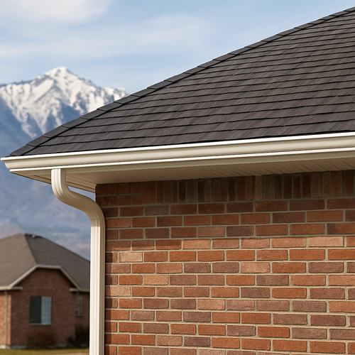 gutters on a new home