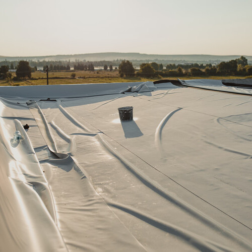 tpo roof about to be installed